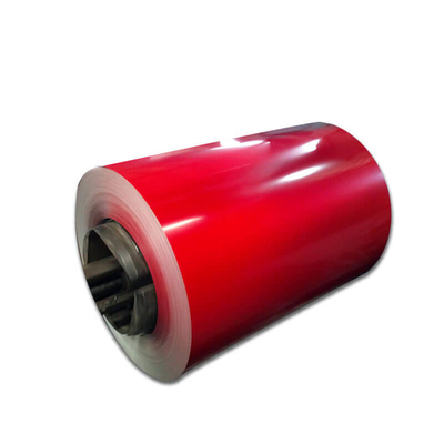 AiSi Red Ppgi ม้วนเหล็กชุบสังกะสี HRB65 RAL ม้วนเหล็กสี Ppgl Dustproof