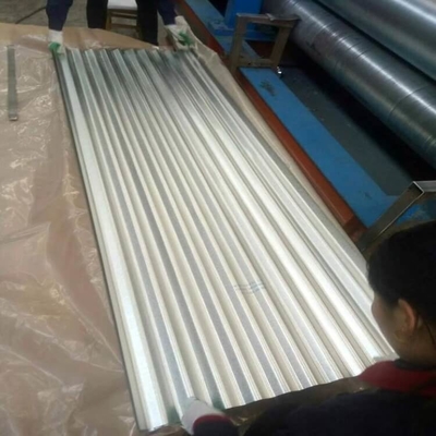 ISO14001 แผ่นเหล็กชุบสังกะสีลูกฟูก 508 มม. แผ่นหลังคาเหล็ก PPGI