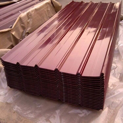 แผ่นหลังคาสี SGHC 0.3--1.0 มม. กระเบื้องเคลือบสี