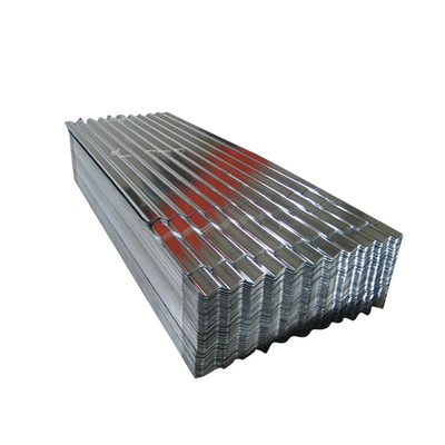 0.105-0.8 มม. แผ่นเหล็กชุบสังกะสี SGCC Corrugated Gi แผ่นหลังคา