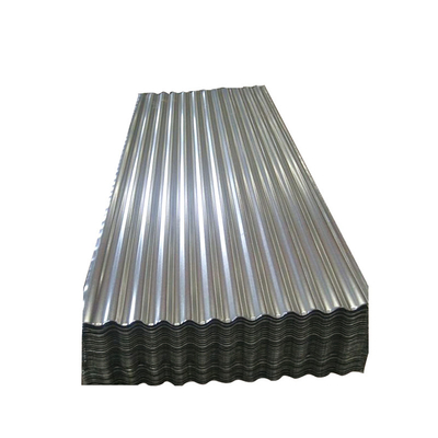 0.105-0.8 มม. แผ่นเหล็กชุบสังกะสี SGCC Corrugated Gi แผ่นหลังคา