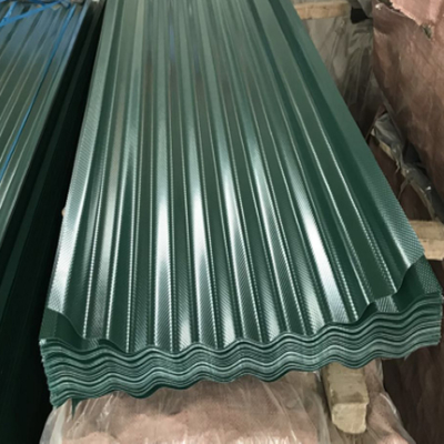 HRB 85 Precoated Gi Sheet 30-600g/M2 แผ่นหลังคาลูกฟูกสีเขียว