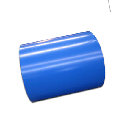 SGS Ral สีฟ้า PPGI ม้วน AZ121-Z150 เคลือบ PE Galvalume เหล็กม้วนเคลือบ