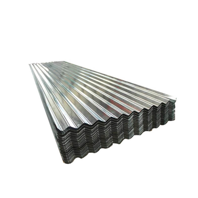 SGCC หลังคาเหล็กชุบสังกะสีลูกฟูก 762-1250mm 4x8 แผ่นเหล็กลูกฟูกชุบสังกะสี