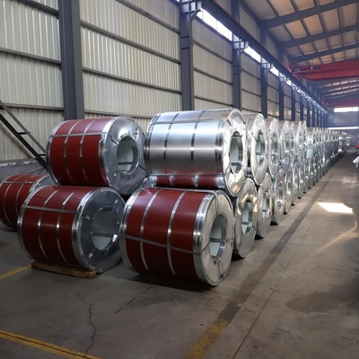 ASTM A653 เหล็กม้วนชุบสังกะสี SGCC 610mm Gi ม้วนแผ่นก่อสร้าง