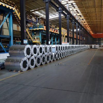 เหล็กแผ่นรีดร้อน Z275 Aluzinc Steel Coil 4mm GL ขดลวดเคลือบสังกะสี RAL สี 3-5 ตัน