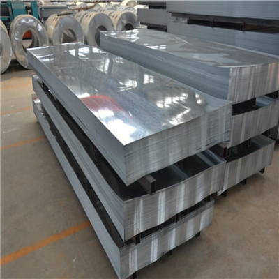 3-25 ไมครอนแผ่นโลหะลูกฟูกชุบสังกะสี 4x8 แผงเหล็ก 610mm