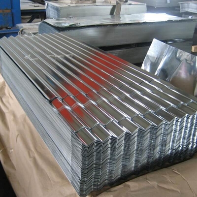 แผงหลังคาลูกฟูกเหล็กชุบสังกะสี ISO9001 1.2 มม