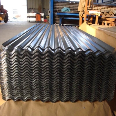 3-25 ไมครอนแผ่นโลหะลูกฟูกชุบสังกะสี 4x8 แผงเหล็ก 610mm
