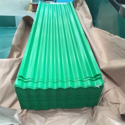 HRB 85 Precoated Gi Sheet 30-600g/M2 แผ่นหลังคาลูกฟูกสีเขียว