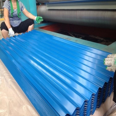 SGCC แผ่นหลังคาเคลือบสีล่วงหน้า แผ่นหลังคาเคลือบสี 0.3-1.0mm