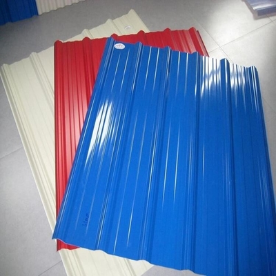 หลังคาลูกฟูกเคลือบสี SGCC 0.125-2.5 มม. แผ่นลูกฟูกเคลือบสี
