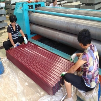 แผ่นหลังคาเคลือบสี 0.125-2.5 มม. แผ่นสีสังกะสี Q195