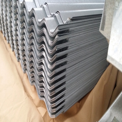 3-25 ไมครอนแผ่นโลหะลูกฟูกชุบสังกะสี 4x8 แผงเหล็ก 610mm