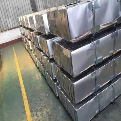 แผ่นโลหะ Galvalume 25Mt 600-1500mm Aluzinc Steel Sheet