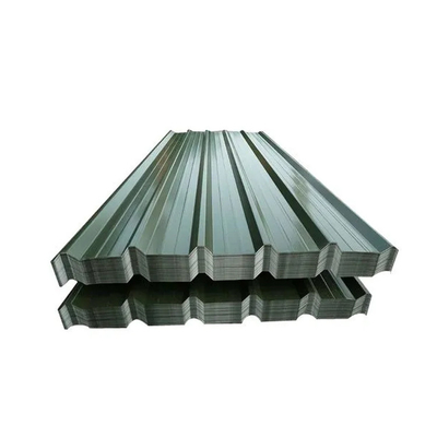 แผ่นหลังคา Gi เคลือบสี 0.6-3m SPCC หลังคาเคลือบสีเคลือบสังกะสี