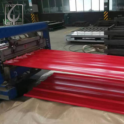 DX51D แผ่นเหล็กเคลือบสังกะสีเคลือบสีขาว 0.3-1.0 มม. หลังคาเคลือบสี