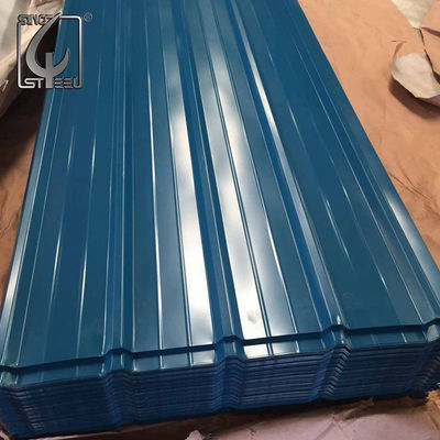 แผ่นหลังคาโลหะลูกฟูก DX51D 0.6-3m แผ่นเคลือบสี Galvalume