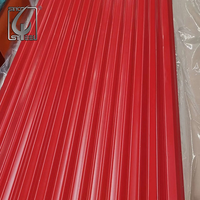 DX51D Prepainted Roofing Sheet แผ่นหลังคาสังกะสีลูกฟูก 30g ถึง 275g / M2