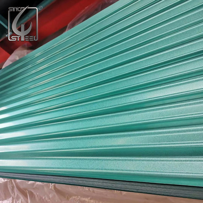 30um แผ่นลูกฟูกสังกะสีเคลือบสังกะสีเคลือบสังกะสี Z30 หลังคาเหล็กลูกฟูก
