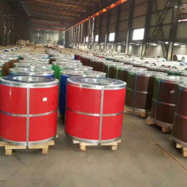 แผ่นเหล็กชุบสังกะสี PPGI พร้อมการเคลือบพื้นผิวด้านบน 15-25um