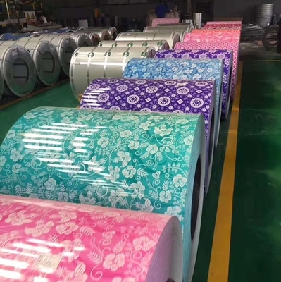 CE HRB85 PPGI เคลือบม้วน CGCC SGCC PPGL Prepainted Gi เหล็กม้วน
